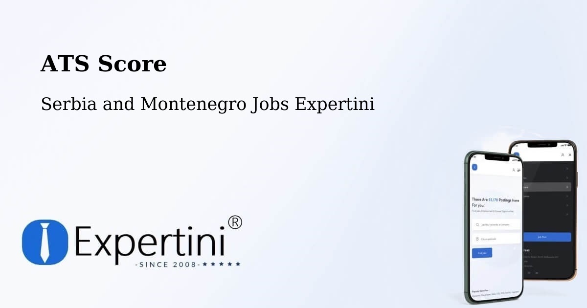 Resume ATS Score & Job Description Match Tool – Heritage Pointe - Serbia and Montenegro Jobs Expertini